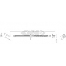 338619 SPIDAN Тормозной шланг