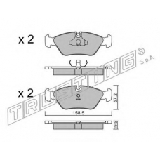 093.1 TRUSTING Комплект тормозных колодок, дисковый тормоз