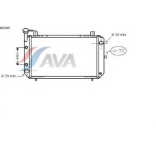 DN2085 AVA Радиатор, охлаждение двигателя