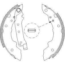 4038.00 REMSA Комплект тормозных колодок
