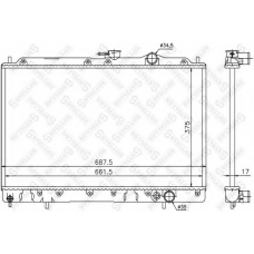 10-25370-SX STELLOX Радиатор, охлаждение двигателя