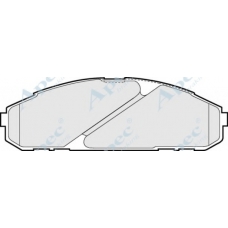 PAD876 APEC Комплект тормозных колодок, дисковый тормоз