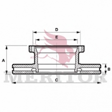 MBR5078 MERITOR Тормозной диск