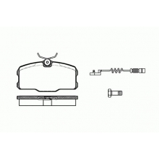 0207.12 REMSA Комплект тормозных колодок, дисковый тормоз