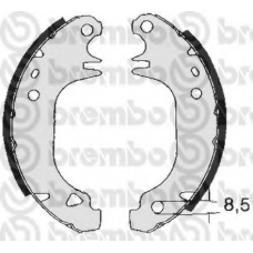 S 61 535 BREMBO Комплект тормозных колодок