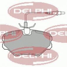 LP917 DELPHI Комплект тормозных колодок, дисковый тормоз