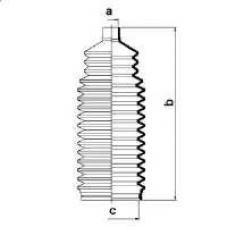 83742 SPIDAN Пыльник, рулевое управление