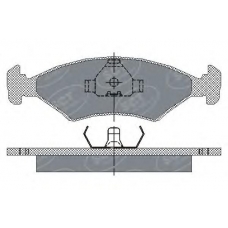 SP 108 SCT Комплект тормозных колодок, дисковый тормоз