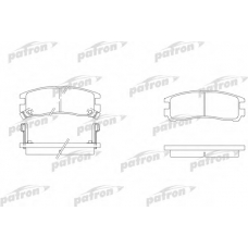 PBP803 PATRON Комплект тормозных колодок, дисковый тормоз