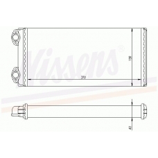 73625 NISSENS Теплообменник, отопление салона