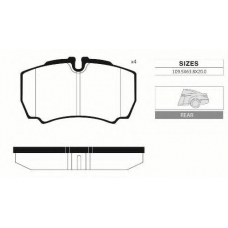 2094 R Goodwill Комплект тормозных колодок, дисковый тормоз