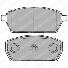 LP1430 DELPHI Комплект тормозных колодок, дисковый тормоз