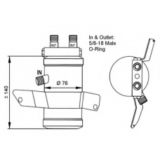 33265 NRF Осушитель, кондиционер
