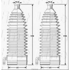 FSG3424 FIRST LINE Пыльник, рулевое управление