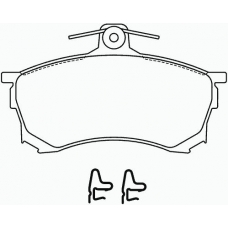 MDB1726 MINTEX Комплект тормозных колодок, дисковый тормоз