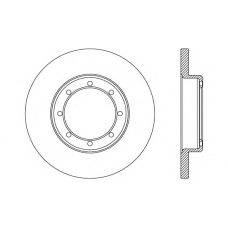 BDA2655.10 OPEN PARTS Тормозной диск