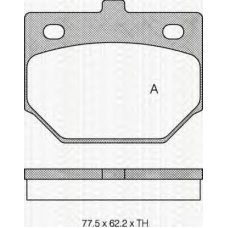 8110 41128 TRIDON Brake pads - front