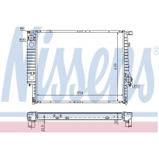 60619A NISSENS Радиатор, охлаждение двигателя