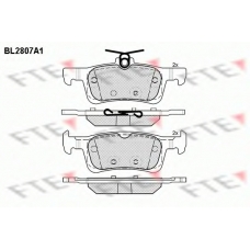 BL2807A1 FTE Комплект тормозных колодок, дисковый тормоз
