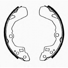 J GF-895AF JAPANPARTS Комплект тормозных колодок