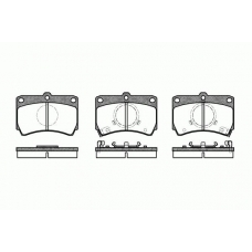 0212.02 REMSA Комплект тормозных колодок, дисковый тормоз
