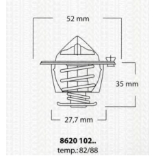 8620 10282 TRISCAN Термостат, охлаждающая жидкость