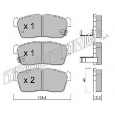 430.0 TRUSTING Комплект тормозных колодок, дисковый тормоз