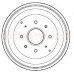 329167B BENDIX Тормозной барабан