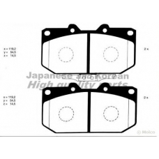 N009-12 ASHUKI Комплект тормозных колодок, дисковый тормоз