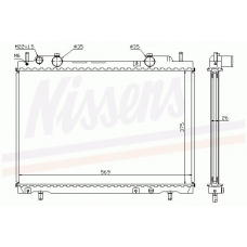 61795A NISSENS Радиатор, охлаждение двигателя