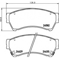 MDB82935 MINTEX Комплект тормозных колодок, дисковый тормоз