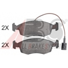 37865 OE ABS Комплект тормозных колодок, дисковый тормоз