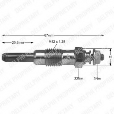 HDS222 DELPHI Свеча накаливания