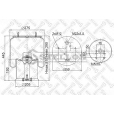 90-09411-SX STELLOX Кожух пневматической рессоры