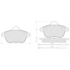 PF1339 PROCODIS FRANCE Комплект тормозных колодок, дисковый тормоз