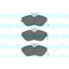 KBP-6529 KAVO PARTS Комплект тормозных колодок, дисковый тормоз