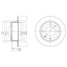 BG2220 DELPHI Тормозной диск