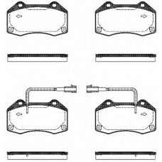 1113 10 KAWE Комплект тормозных колодок, дисковый тормоз