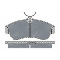 SP 157 PR SCT Комплект тормозных колодок, дисковый тормоз