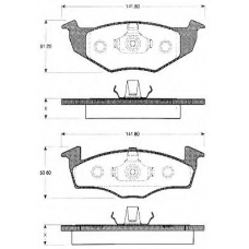 BLF073 QUINTON HAZELL Комплект тормозных колодок, дисковый тормоз