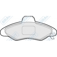 PD3131 APEC Комплект тормозных колодок, дисковый тормоз