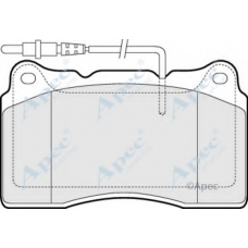 PAD1434 APEC Комплект тормозных колодок, дисковый тормоз