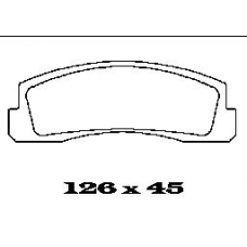 BL1120A1 FTE Комплект тормозных колодок, дисковый тормоз