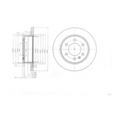 BG4033 DELPHI Тормозной диск