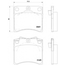 MDB1822 DON Комплект тормозных колодок, дисковый тормоз