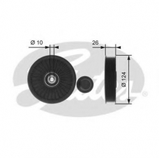 T36216 GATES Паразитный / ведущий ролик, поликлиновой ремень