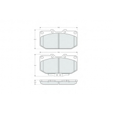PF1607 PROCODIS FRANCE Комплект тормозных колодок, дисковый тормоз