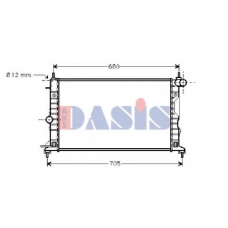 150027N AKS DASIS Радиатор, охлаждение двигателя