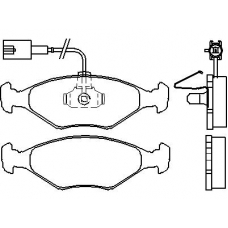 MDB2617 MINTEX Комплект тормозных колодок, дисковый тормоз
