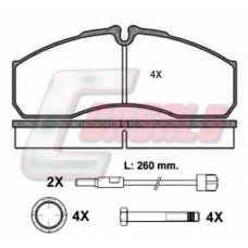 BKM1390 CASALS Комплект тормозных колодок, дисковый тормоз
